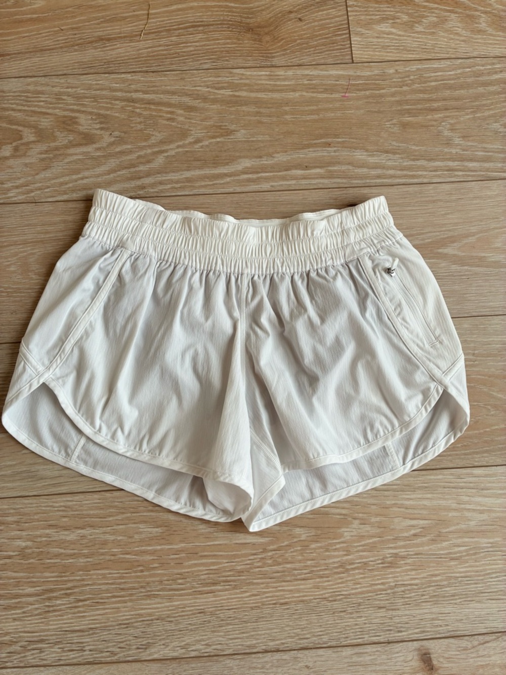 lululemon athletica White Elastic-Waist Athletic Shorts